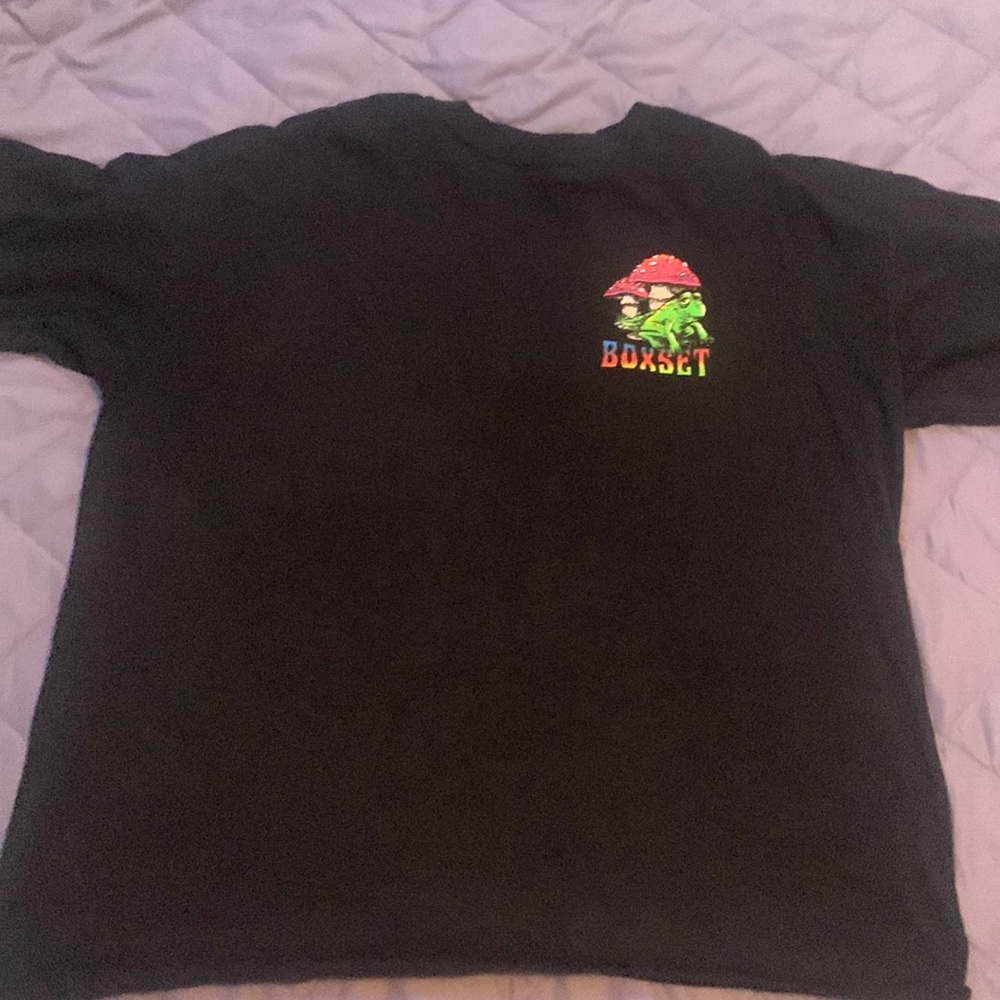 Black graphic tee